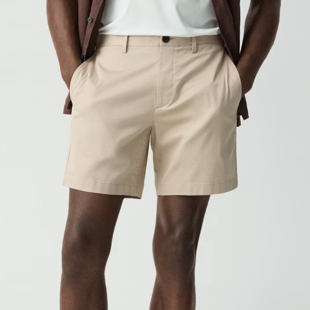 Theory ‘Zaine Short in Stretch Cotton’